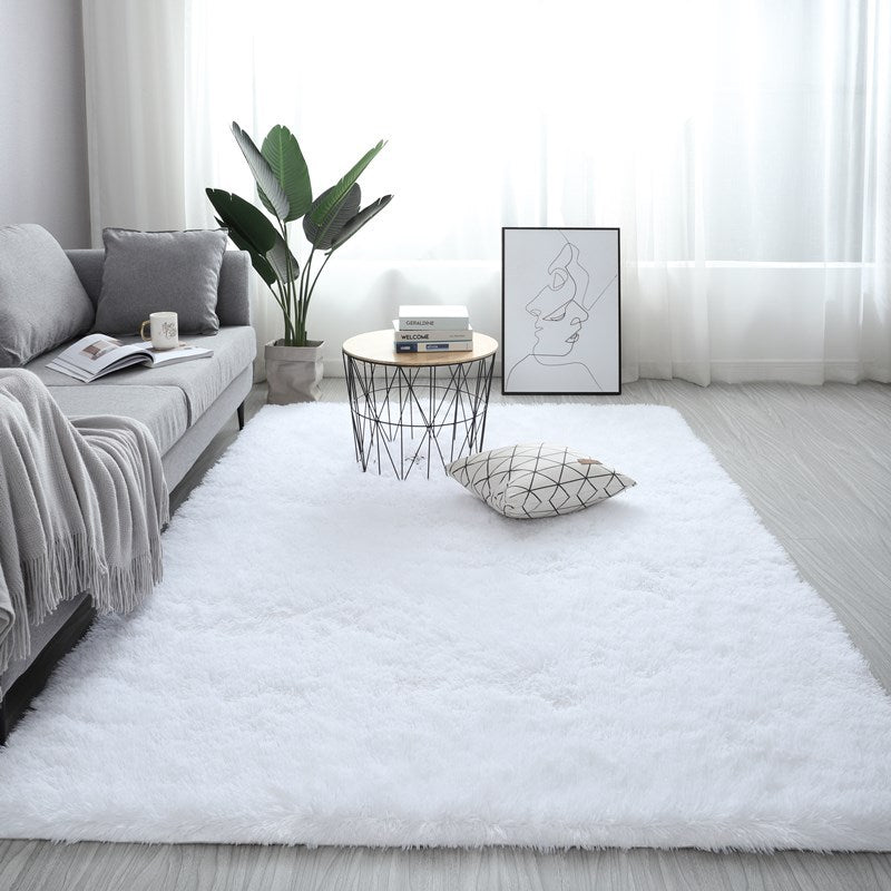 Anti-Slip Plush Rug Nordic shown in a room setting