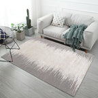 Ombre Gradient Living Room Rug, Taupe shown in a room setting