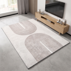 Minimalist Line Art Rug Nordic lifestyle photo B