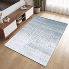 Distressed Vintage Medallion Rug, Blue-Grey lifestyle photo B