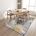 Tropical Palm Dining Room Rug lifestyle photo A